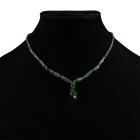 Roman Green Glass Bead Necklace String. 1st-4th century A.D. and later