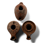 Roman and Byzantine Ceramic Oil Lamp Collection. 2nd-8th century A.D.
