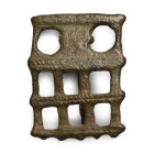 Roman Bronze Camp Gate Plate Brooch. Late 3rd-4th century A.D.