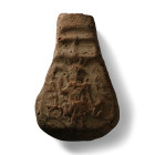 Roman Terracotta Finial with Hunter. 1st-4th century A.D.