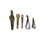 Roman Bronze Nail Cleaner and Tweezer Collection. 2nd-3rd century A.D.