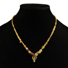 Roman Yellow Glass Bead Necklace String. 1st-4th century A.D. and later