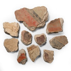 Roman Fresco Wall Plaster Collection. 1st century A.D.