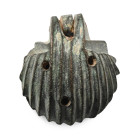 Roman Bronze Aromatic Box in the Shape of a Clam Shell. 1st-2nd century A.D.