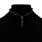 Roman Black Glass Bead Necklace String. 1st-4th century A.D. and later