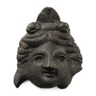 Roman Bronze Theatrical Mask of Dionysus. Circa 2nd century A.D.