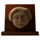Romano-Celtic Terracotta Face of a Goddess. 1st century A.D.
