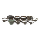 Roman to Medieval Bronze Ring Collection. 1st-16th century A.D.