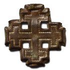 Medieval Bronze Knight's Holy Sepulchre Badge. Circa 13th-14th century A.D.