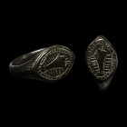 Medieval Bronze Ring with Clenched Fist. 14th-16th century A.D.
