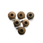 Medieval Decorated Lead Spindle Whorl Group. 12th-15th century A.D.