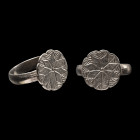 Medieval Silver Ring with Star. 15th-16th century A.D.