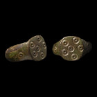 Medieval Bronze Ring with Ring-and-Dot Decoration. 14th-16th century A.D.