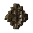 Medieval Bronze Knight's Holy Sepulchre Badge. 13th-14th century A.D.