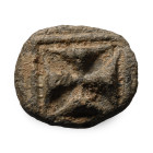Medieval Lead Weight with Cross Pattee. 14th-15th century A.D.