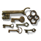 Medieval and Later Bronze Key Collection. 15th-19th century A.D.
