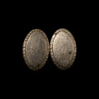 Georgian Silver Cufflink. 18th century A.D.