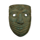 Life-Size Western Asiatic Style Bronze Mask. 20th century A.D.