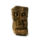 Georgian Carved Limestone Skull Stele. Circa 17th-18th century A.D.