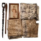 Ethnographic Wooden Walking Stick, Club and Other Items. 20th century A.D.