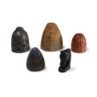 Western Asiatic Style Stone Gaming Piece Group. 20th century A.D.