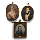 British Miniature Portrait Group. 19th century A.D.