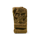 Georgian Carved Limestone Skull Stele. Circa 17th-18th century A.D.