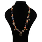 Western Asiatic Style Mixed Stone Bead Necklace with Stamp Seals and Amulets. 20th century A.D.