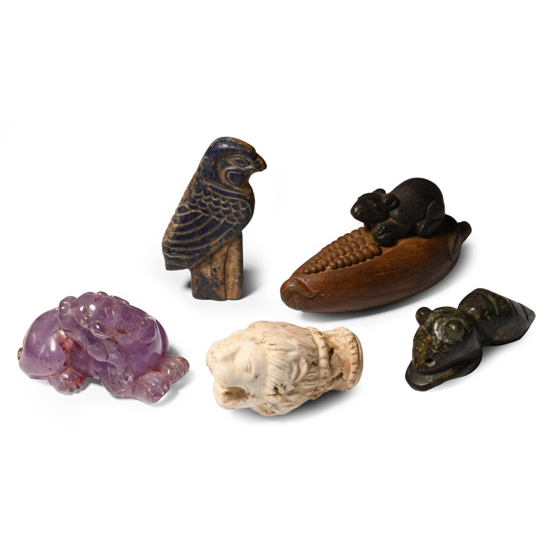 Stone and Other Animal Collection. 20th century A.D. Comprising: a Chinese style...