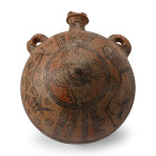 Very Large Indus Valley Terracotta Flask. 3rd-2nd millennium B.C.