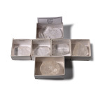 Boxed Polished Clear Quartz Rock Crystal Collection [6].