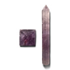 Cut and Polished Amethyst Pyramid and Massager Group [2].