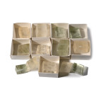 Yellow and Green Iceland Spar Mineral Specimen Group [13].