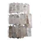 Large Quartz Rock Crystal Point Collection.