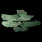 Cut Slices of Green Malachite [6].