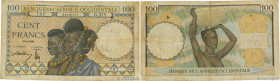 Country : FRENCH WEST AFRICA (1895-1958) 
Face Value : 100 Francs 
Date : 10 septembre 1941 
Period/Province/Bank : Banque de l'Afrique Occidentale 
C...