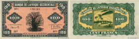Country : FRENCH WEST AFRICA (1895-1958) 
Face Value : 100 Francs 
Date : 14 décembre 1942 
Period/Province/Bank : Banque de l'Afrique Occidentale 
Ca...