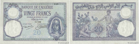 Country : ALGERIA 
Face Value : 20 Francs 
Date : 11 juillet 1928 
Period/Province/Bank : Banque de l'Algérie 
Catalogue reference : P.78b 
Additional...