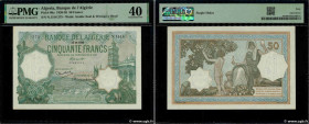 Country : ALGERIA 
Face Value : 50 Francs 
Date : 12 octobre 1936 
Period/Province/Bank : Banque de l'Algérie 
Catalogue reference : P.80a 
Alphabet -...