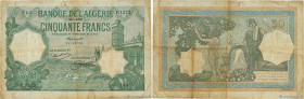 Country : ALGERIA 
Face Value : 50 Francs 
Date : 25 juillet 1933 
Period/Province/Bank : Banque de l'Algérie 
Catalogue reference : P.80a 
Additional...