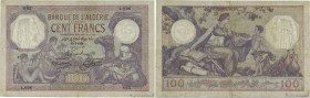 Country : ALGERIA 
Face Value : 100 Francs 
Date : 12 mars 1928 
Period/Province/Bank : Banque de l'Algérie 
Catalogue reference : P.81b 
Additional r...
