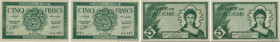 Country : ALGERIA 
Face Value : 5 Francs Consécutifs 
Date : 16 novembre 1942 
Period/Province/Bank : Banque de l'Algérie 
Catalogue reference : P.91 ...