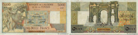 Country : ALGERIA 
Face Value : 5000 Francs 
Date : 08 décembre 1949 
Period/Province/Bank : Banque de l'Algérie et de la Tunisie 
Catalogue reference...