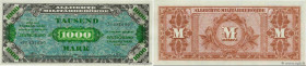 Country : GERMANY 
Face Value : 1000 Mark 
Date : 1944 
Period/Province/Bank : Alliierte Militärbehörde - Seconde Guerre Mondiale 
Catalogue reference...