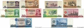 Country : GERMAN DEMOCRATIC REPUBLIC 
Face Value : 5 au 100 Mark Lot 
Date : 1971-1975 
Period/Province/Bank : Staatsbank Der DDR 
Catalogue reference...