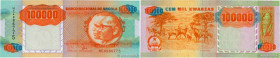 Country : ANGOLA 
Face Value : 100000 Kwanzas 
Date : 04 février 1991 
Period/Province/Bank : Banco Nacional de Angola 
Catalogue reference : P.133x 
...