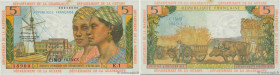 Country : FRENCH ANTILLES 
Face Value : 5 Francs 
Date : (1964) 
Period/Province/Bank : Institut d'Émission des Départements d'Outre-Mer 
Catalogue re...