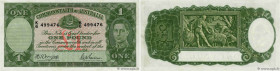 Country : AUSTRALIA 
Face Value : 1 Pound 
Date : (1942) 
Period/Province/Bank : Commonwealth Bank of Australia 
Catalogue reference : P.26b 
Alphabet...