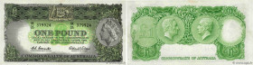 Country : AUSTRALIA 
Face Value : 1 Pound 
Date : (1961-1965) 
Period/Province/Bank : Commonwealth of Australia, Reserve Bank 
Catalogue reference : P...