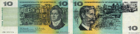 Country : AUSTRALIA 
Face Value : 10 Dollars Remplacement 
Date : (1967-1969) 
Period/Province/Bank : Commonwealth of Australia, Reserve Bank 
Catalog...